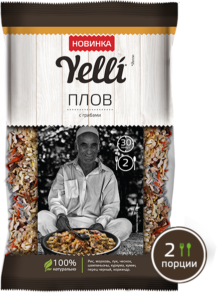 

Рис для плова Yelli с грибами 110 г