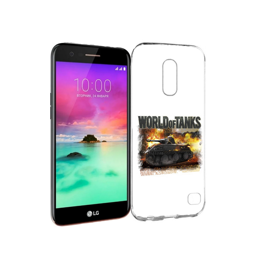 

Чехол MyPads Tocco для LG K10 (2017) Мир танков-2 (PT53386.73.118), Прозрачный, Tocco