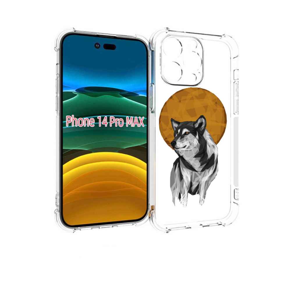 

Чехол MyPads Лунный волк для iPhone 14 Pro Max, Прозрачный, Tocco