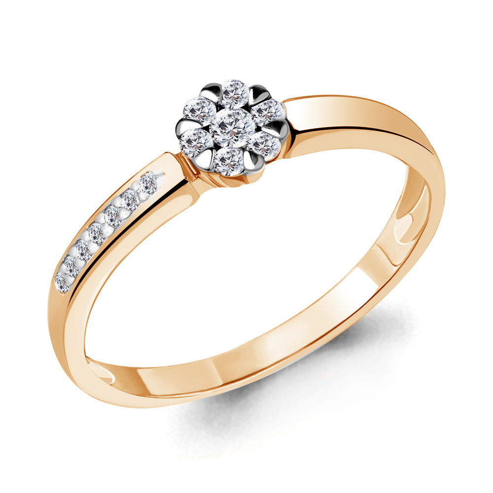 

Кольцо из красного золота с бриллиантом Aquamarine Aquamarine 963657Ак_585_кз р, 963657Ак_585_кз