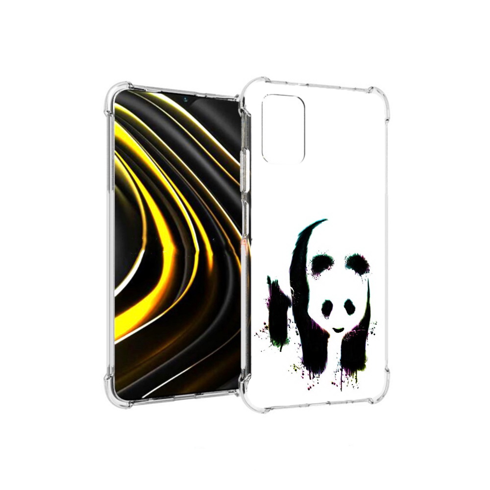 

Чехол MyPads Tocco для Xiaomi Poco M3 панда в акварели (PT156204.280.532), Прозрачный, Tocco