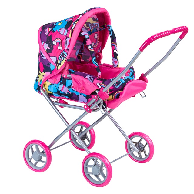 

Коляска для кукол прогулочная Buggy Boom Mixy 8029-M2009 с люлькой-переноской и козырьком