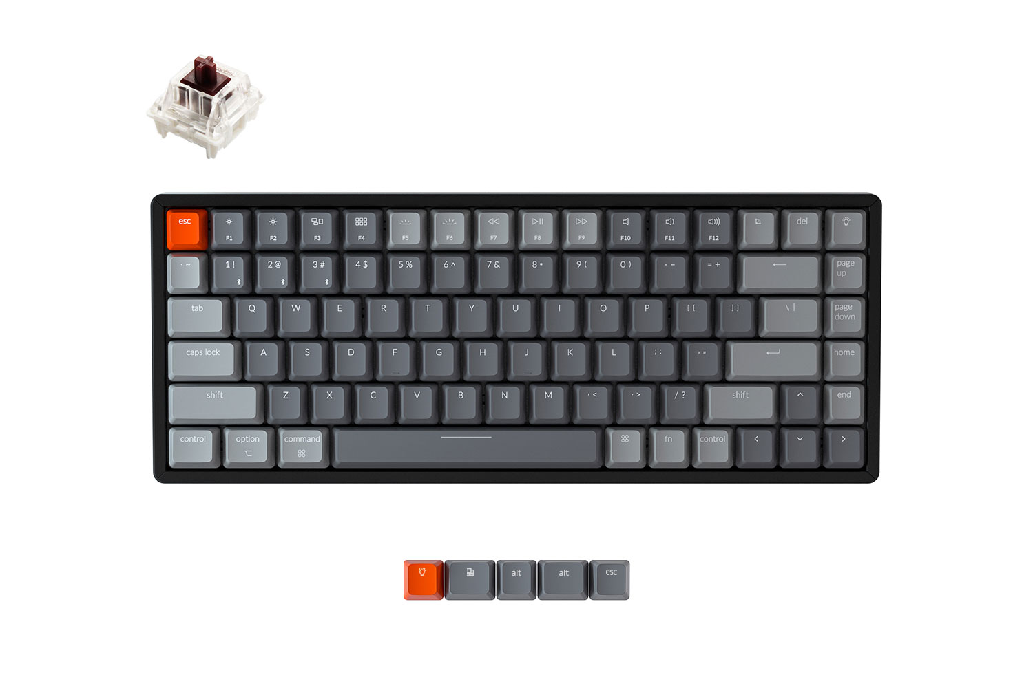 

Клавиатура Keychron K2C3 Black, K2 Gateron Brown Switch (K2C3)