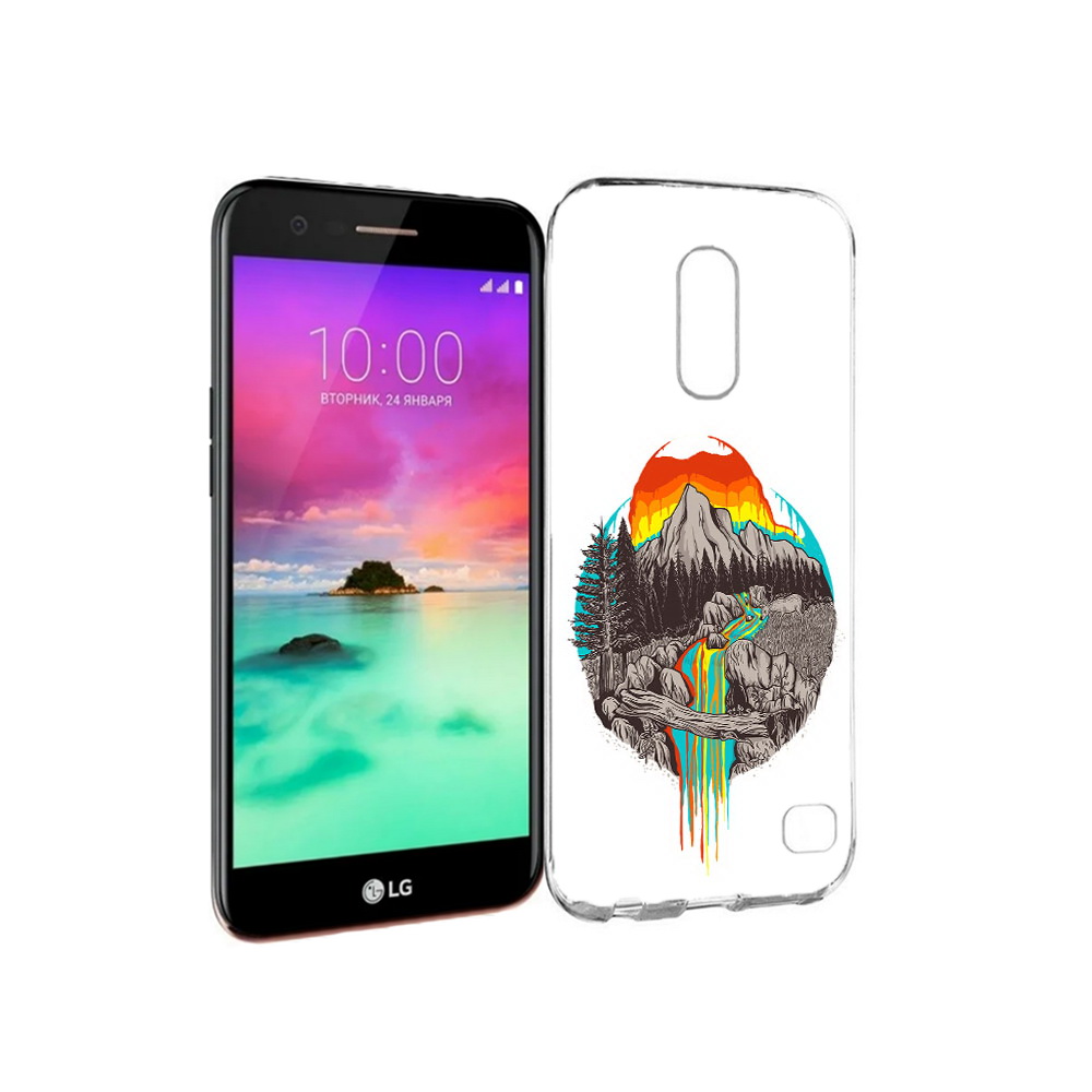 

Чехол MyPads Tocco для LG K10 (2017) Радужный водопад (PT53386.73.144), Прозрачный, Tocco