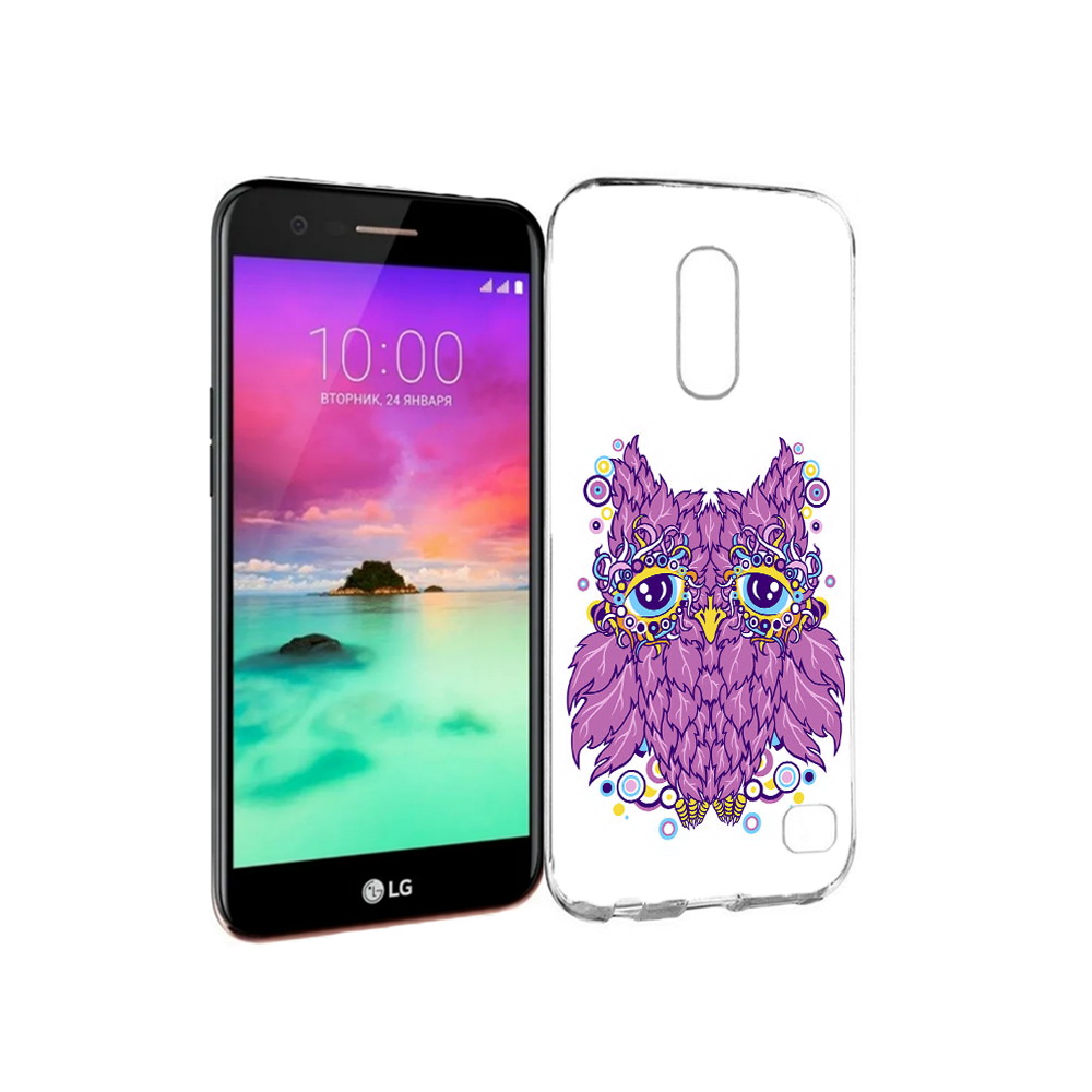 

Чехол MyPads Tocco для LG K10 (2017) Розовая сова (PT53386.73.147), Прозрачный, Tocco