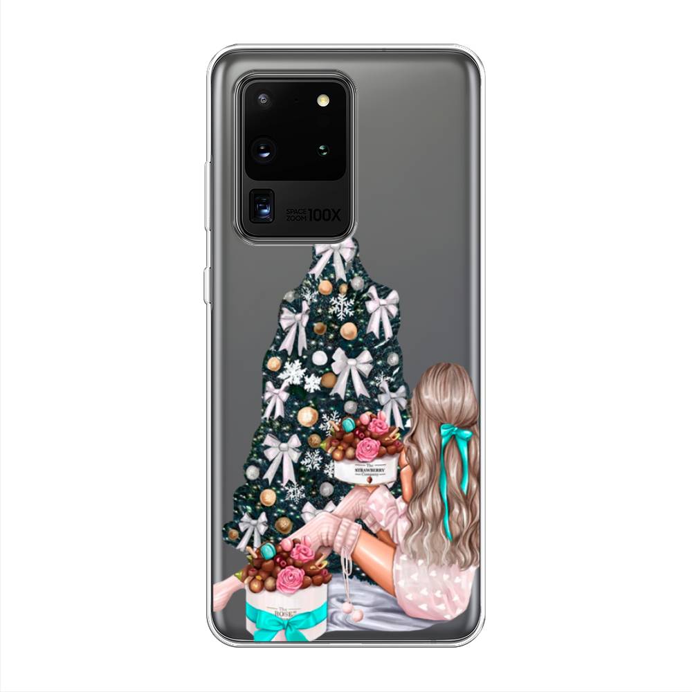 

Чехол на Samsung Galaxy S20 Ultra "New Year", Зеленый;бежевый;голубой, 29450-5