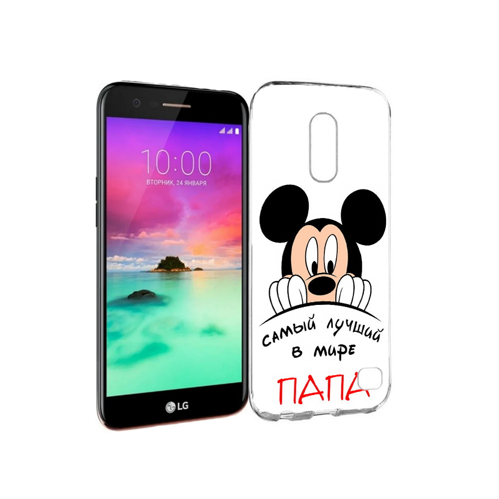 

Чехол MyPads Tocco для LG K10 (2017) Самай лучший папа Микки Маус (PT53386.73.151), Прозрачный, Tocco