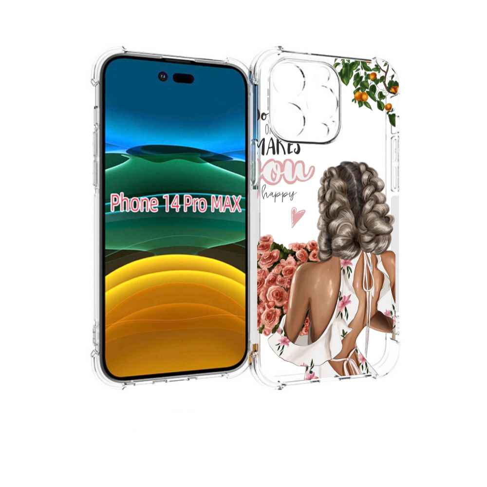 

Чехол MyPads Мелочи-делают-тебя-счастливой для iPhone 14 Pro Max, Прозрачный, Tocco