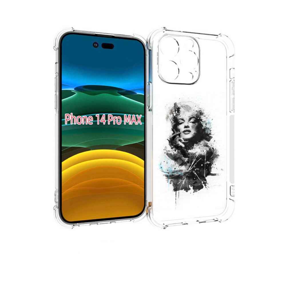 

Чехол MyPads Мерлин Монро загадочная женский для iPhone 14 Pro Max, Прозрачный, Tocco
