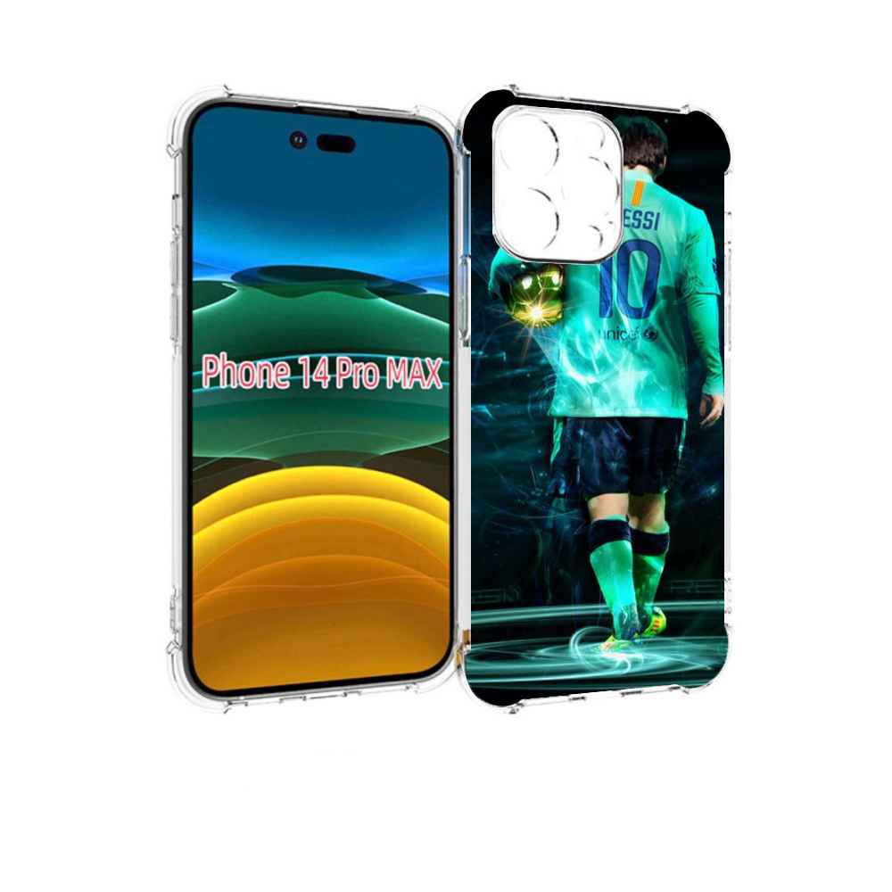 

Чехол MyPads Месси мужской для iPhone 14 Pro Max, Прозрачный, Tocco