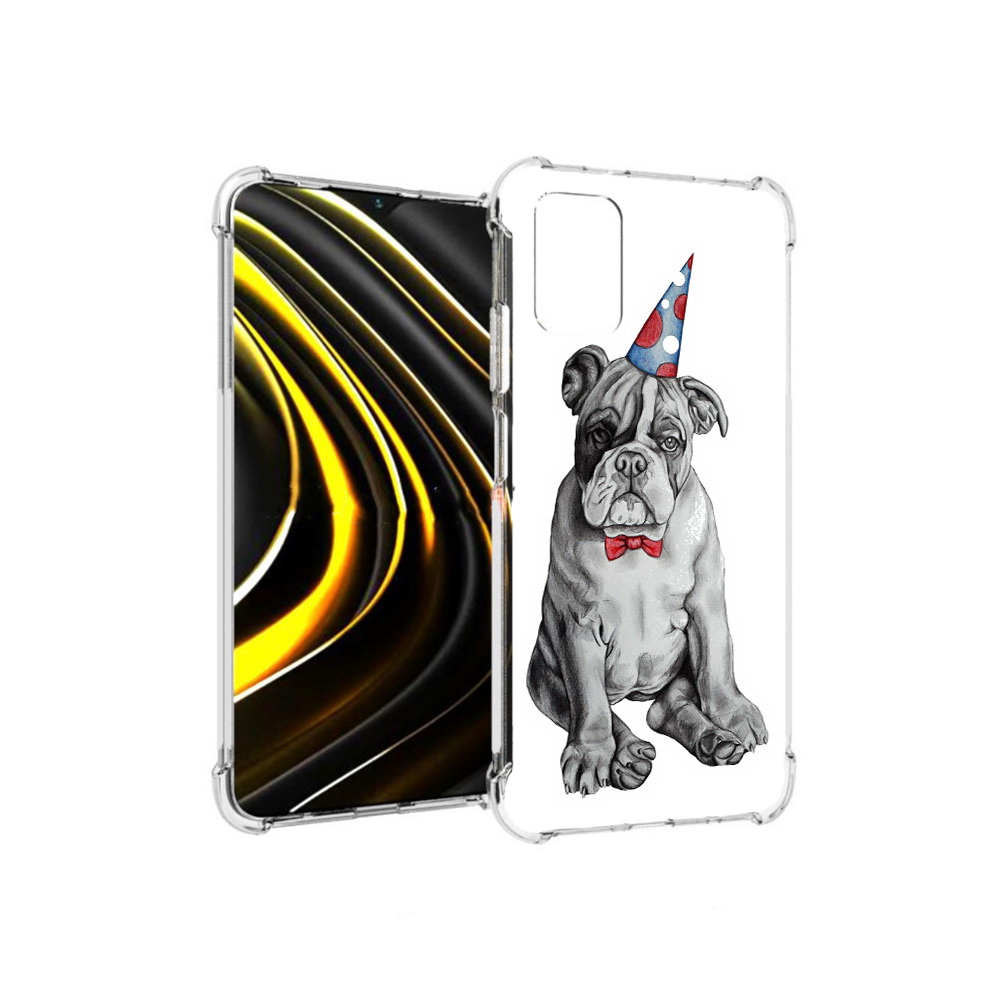 

Чехол MyPads Tocco для Xiaomi Poco M3 праздничный щенок (PT156204.280.554), Прозрачный, Tocco