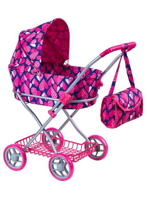 фото Коляска для кукол классическая buggy boom для кукол mixy 8019-m2010 с козырьком