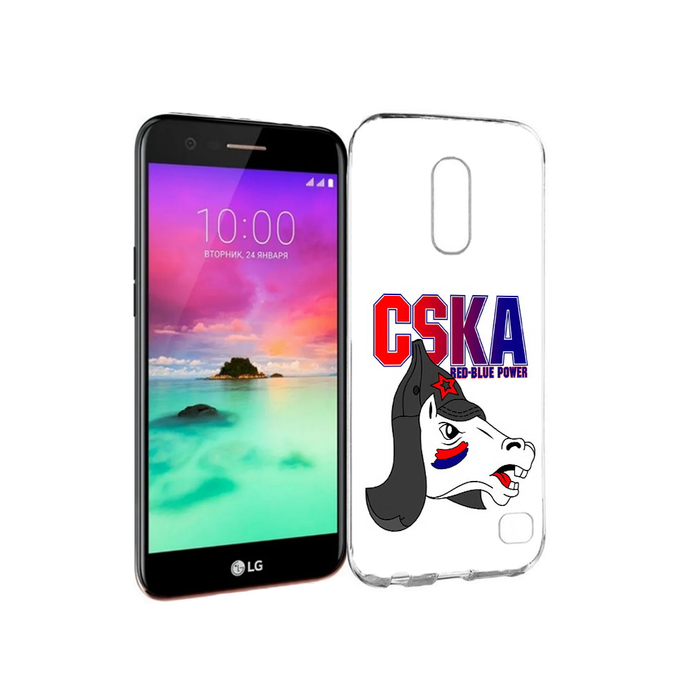 

Чехол MyPads Tocco для LG K10 (2017) ФК ЦСК лошадка россия (PT53386.73.179), Прозрачный, Tocco