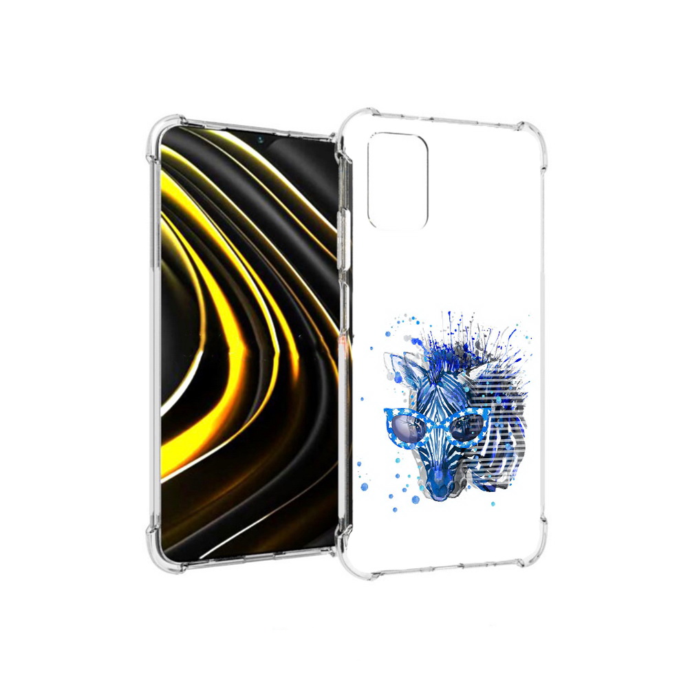 

Чехол MyPads Tocco для Xiaomi Poco M3 расплывчатая зебра (PT156204.280.577), Прозрачный, Tocco