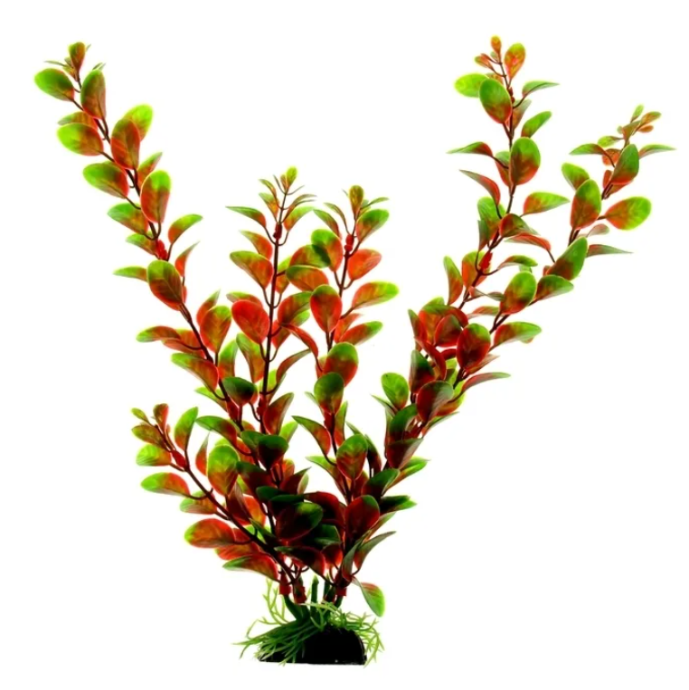 фото Растение для аквариума vitality людвигия пластиковое красно-зеленое, 30 см