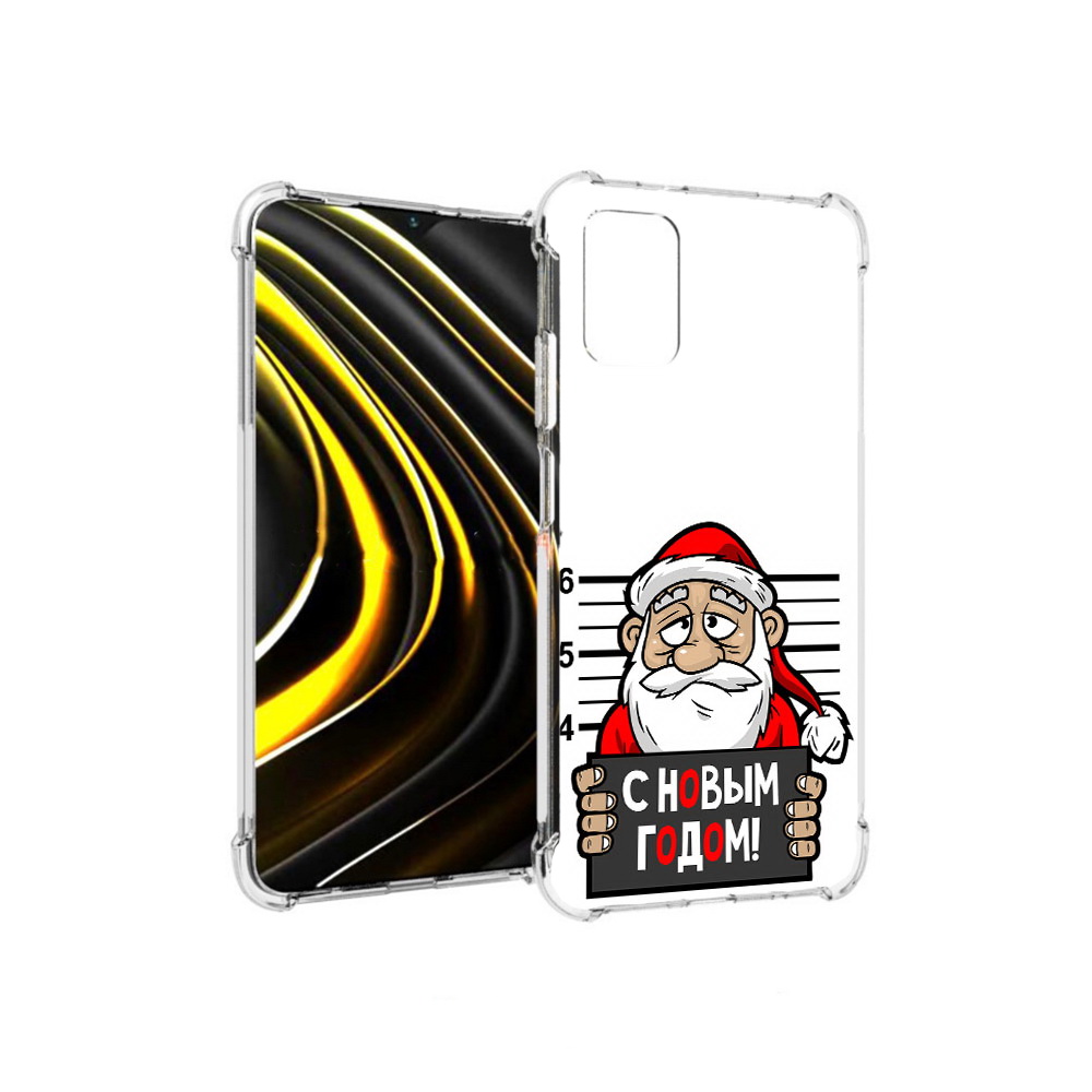 

Чехол MyPads Tocco для Xiaomi Poco M3 ДМ с новым годом заключенный (PT156204.280.59), Прозрачный, Tocco