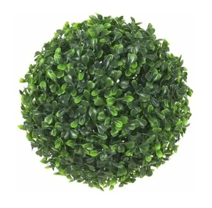фото Растение для аквариума vitality коврик-шар ровный, пластиковое зеленое, диаметр 22 см