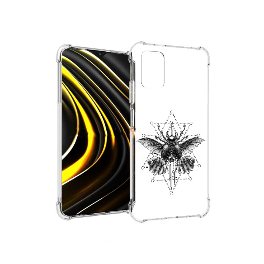 

Чехол MyPads Tocco для Xiaomi Poco M3 скарабей (PT156204.280.601), Прозрачный, Tocco