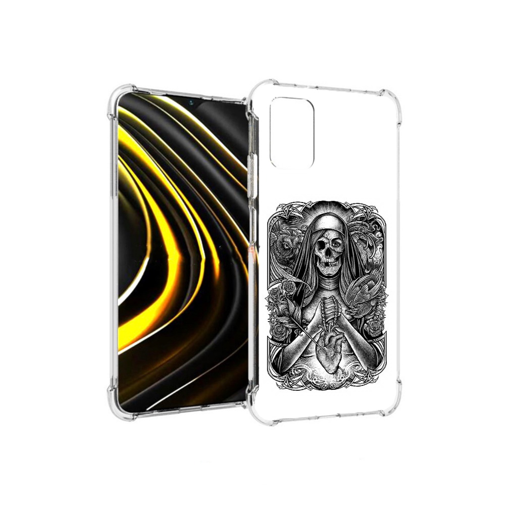 

Чехол MyPads Tocco для Xiaomi Poco M3 скелет с сердцем (PT156204.280.603), Прозрачный, Tocco