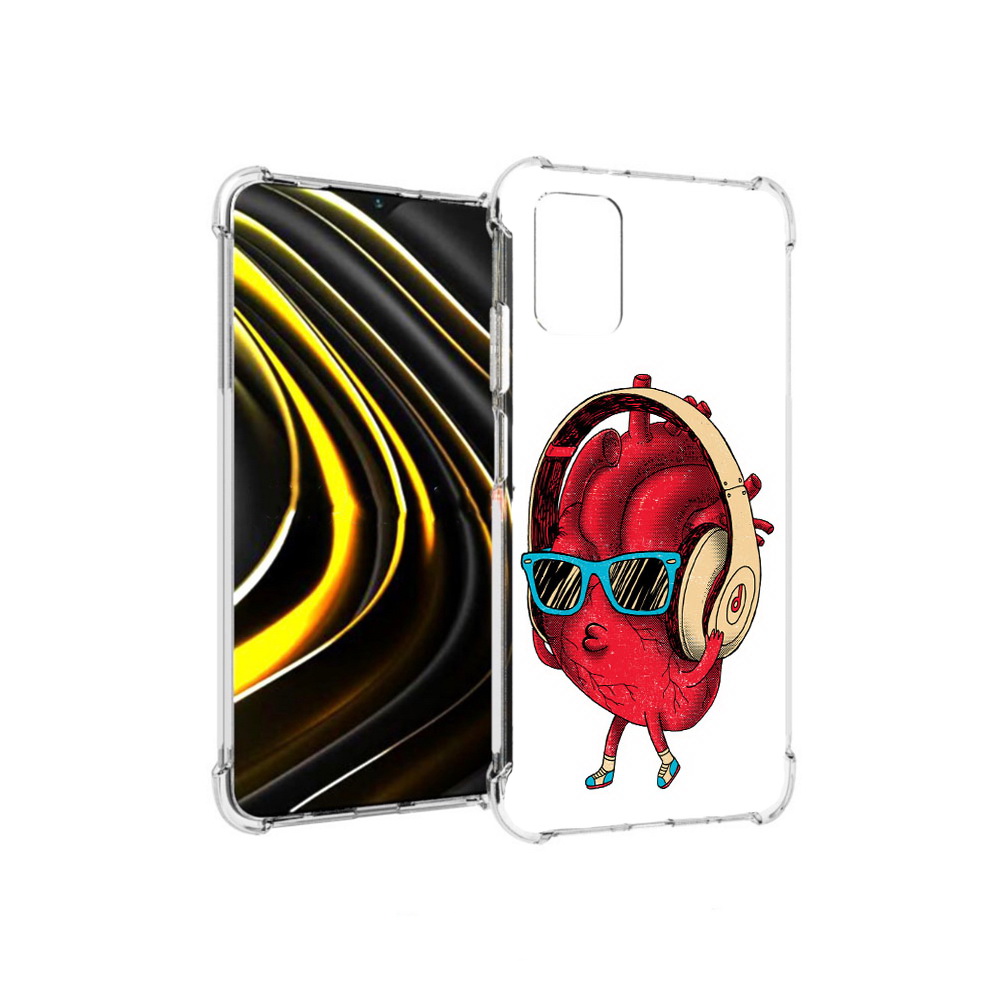 

Чехол MyPads Tocco для Xiaomi Poco M3 слушай сердце (PT156204.280.609), Прозрачный, Tocco