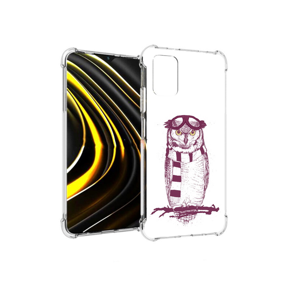 

Чехол MyPads Tocco для Xiaomi Poco M3 сова-летчик (PT156204.280.612), Прозрачный, Tocco