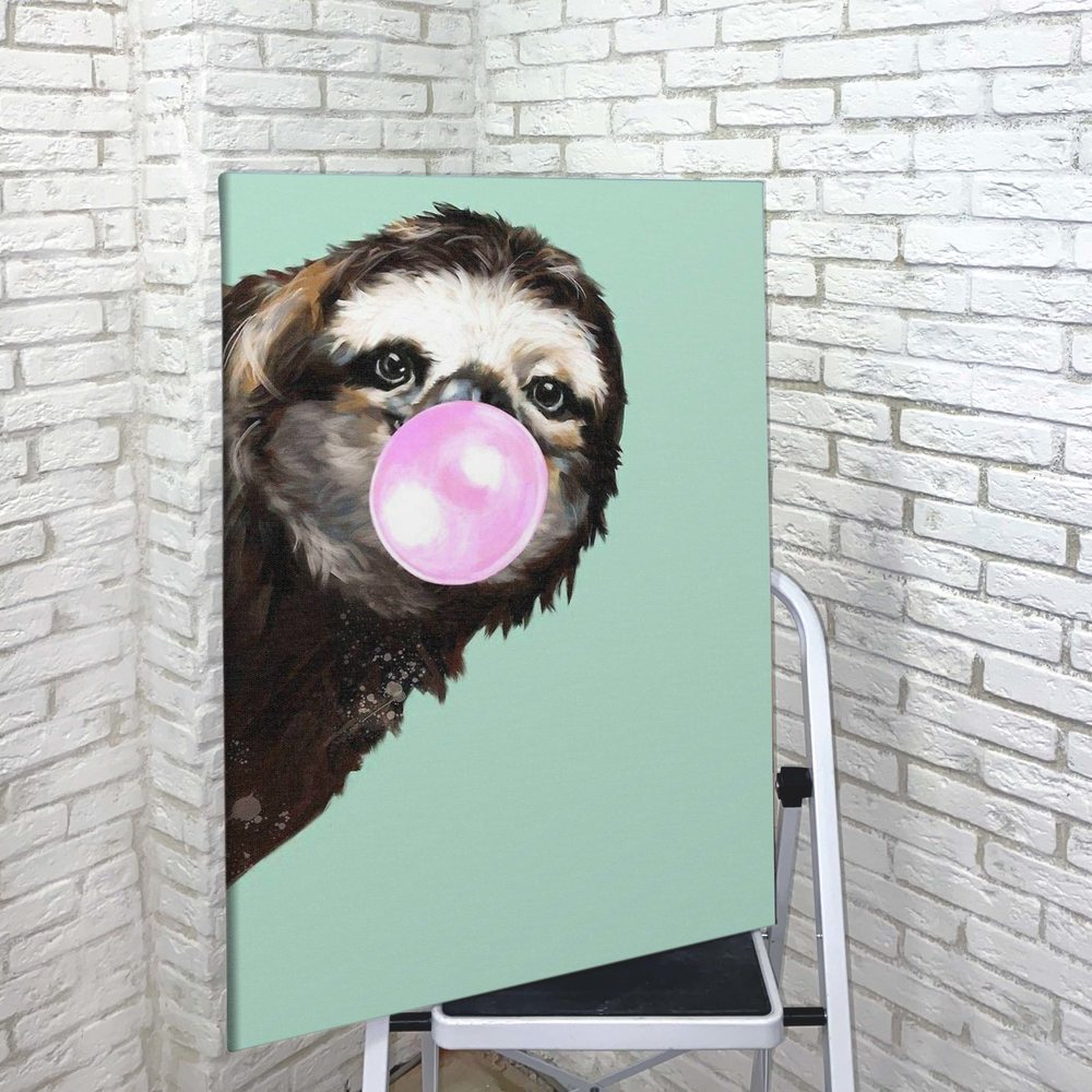 

Картина Red Panda Ленивец Bubble Gum40х60