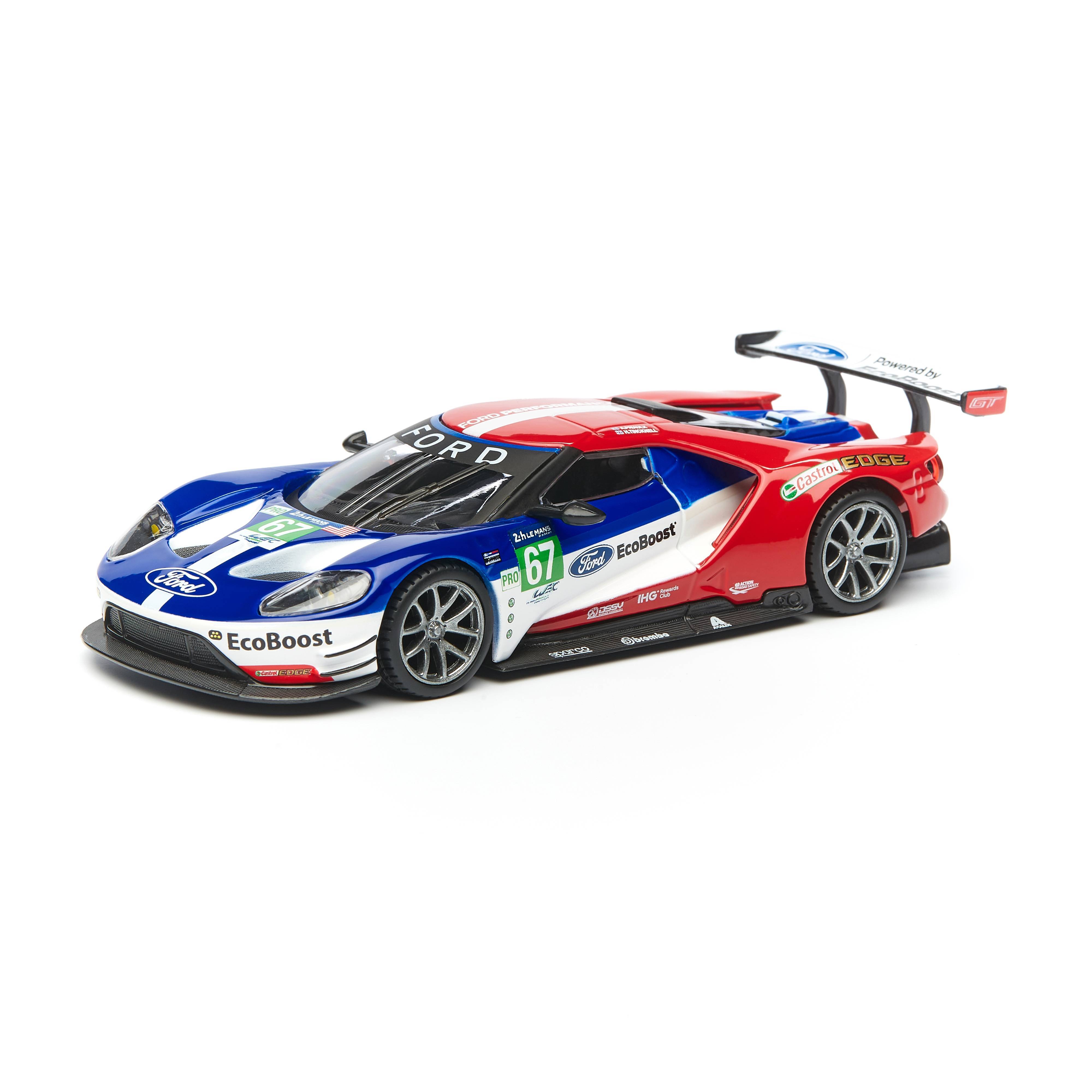 фото Bburago машинка металлическая ралли 2017 ford gt №67 le mans, 1:32 18-41158