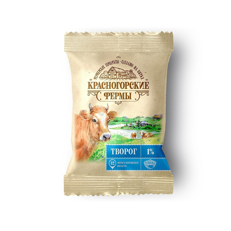 

Творог Красногорские фермы 1% бзмж 200 г