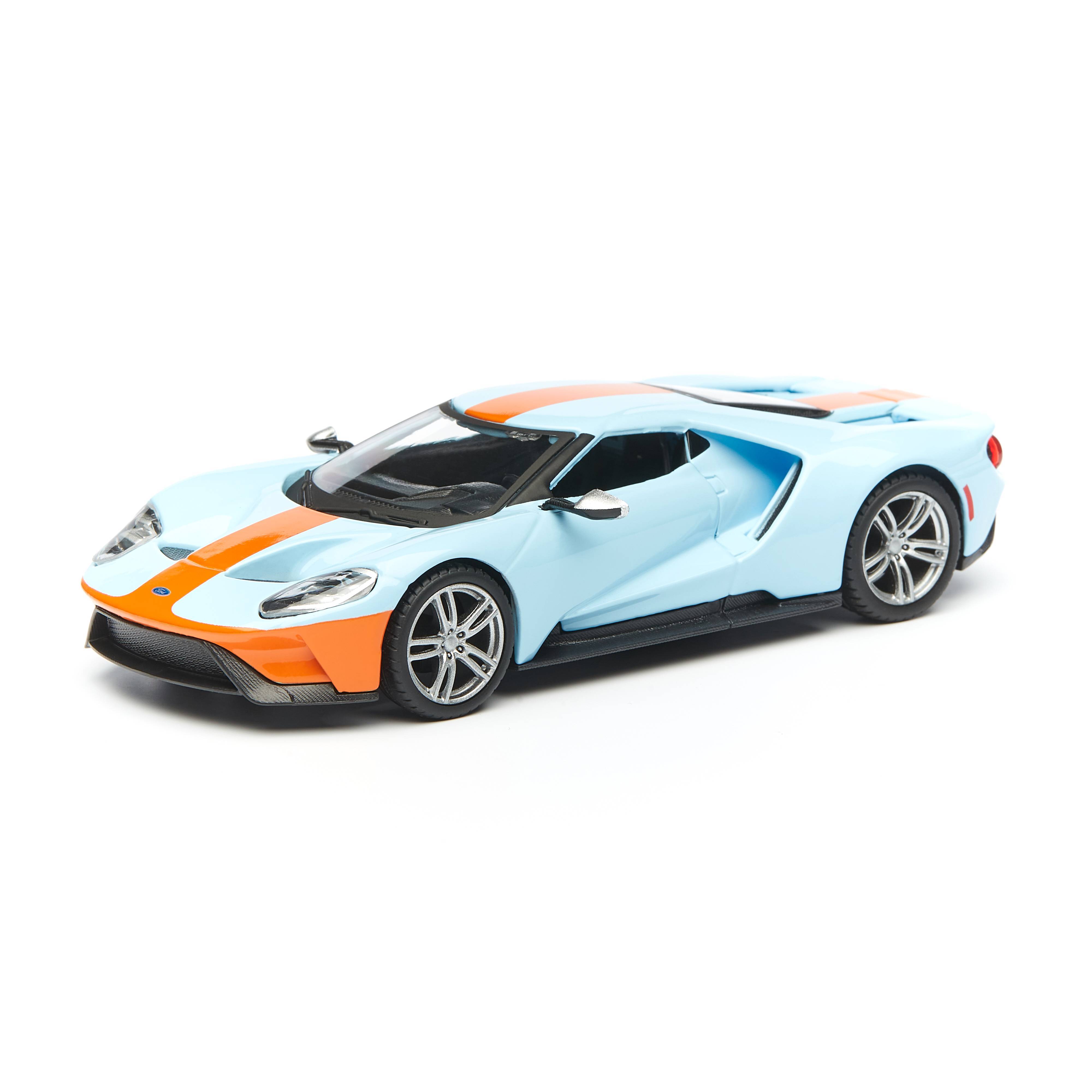 

Bburago игрушечная машинка металлическая Ford GT, 1:32, голубая 18-43043, Голубой, 18-43043