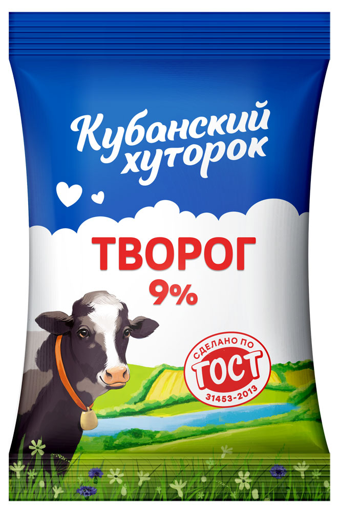 

Творог Кубанский хуторок 9% 180 г