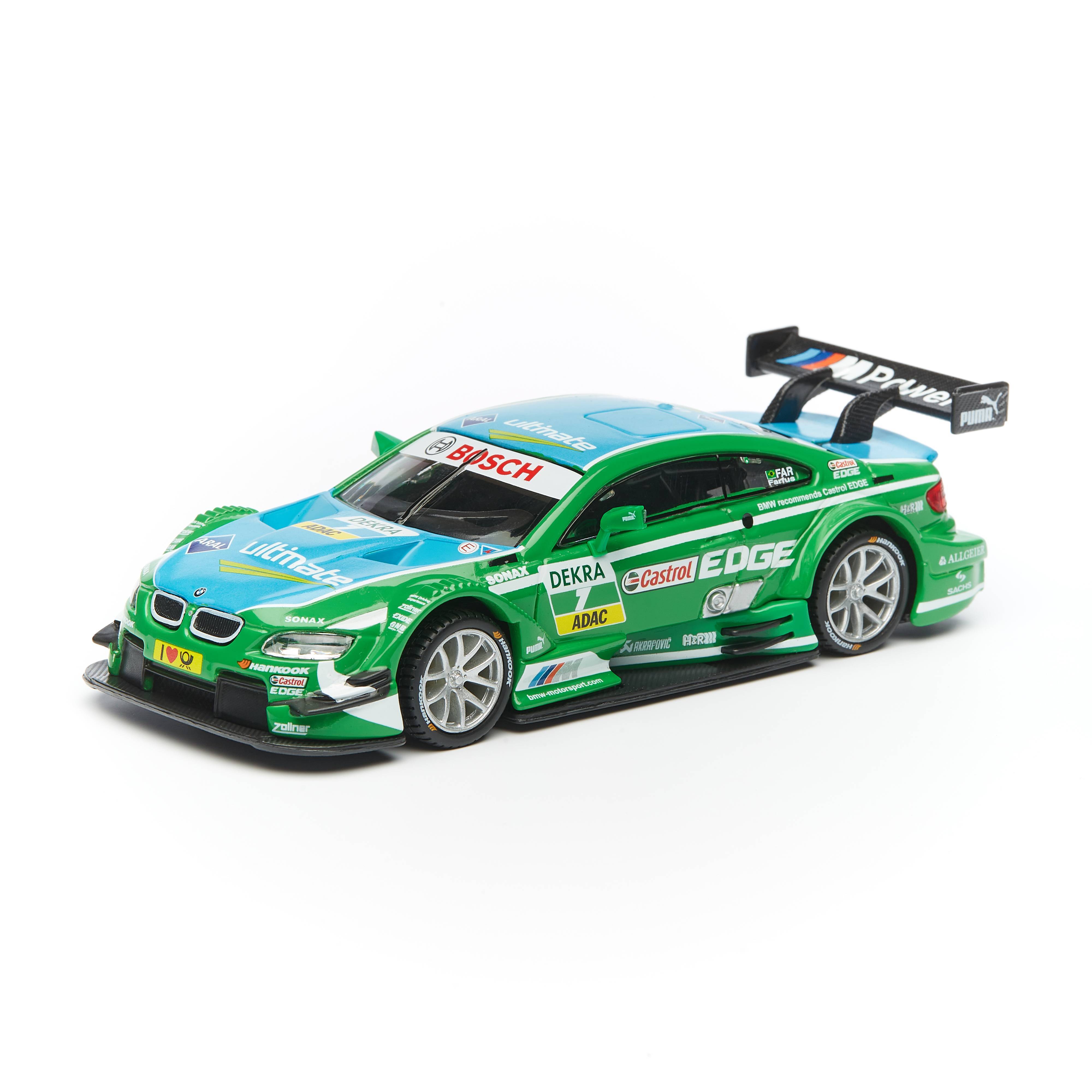 фото Bburago машинка металлическая ралли bmw m3 dtm №7 augusto farfus, 1:32 18-41157