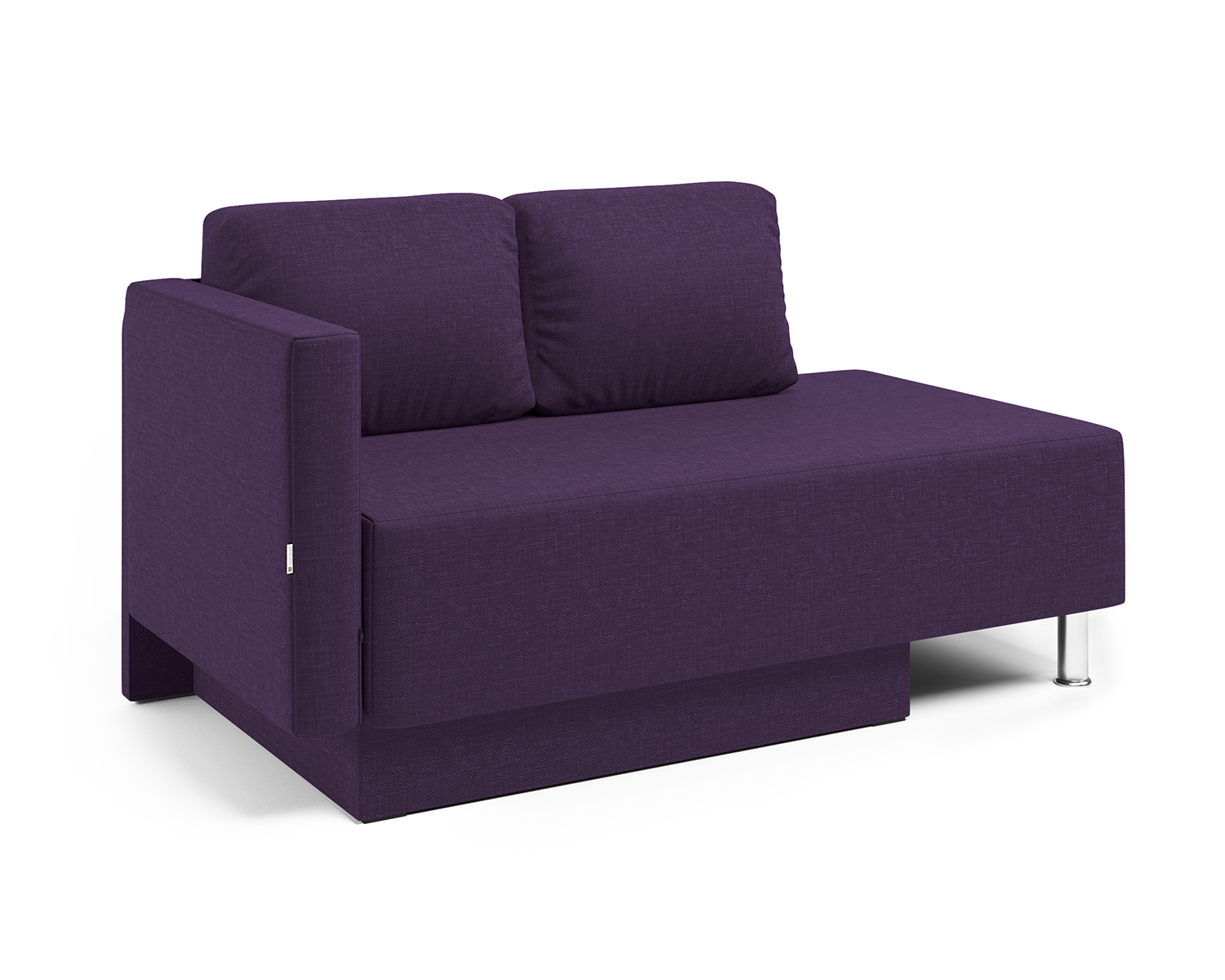 фото Кушетка шарм-дизайн леон левый рогожка фиолетовый