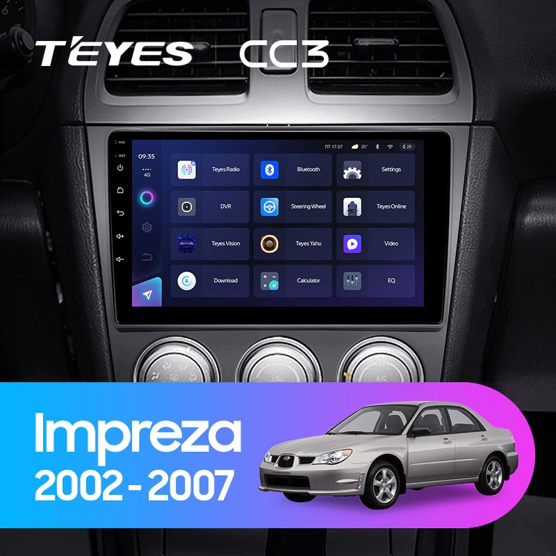 Штатная магнитола Teyes CC3 432 Subaru Impreza GD GG 2002-2007 3960000₽