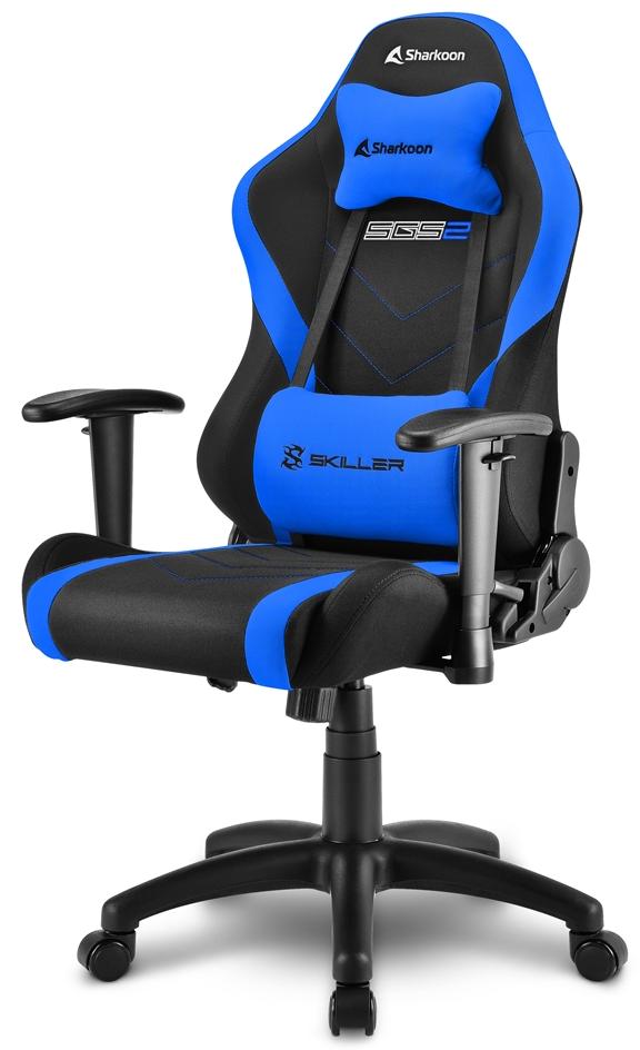 фото Детское игровое кресло sharkoon skiller sgs2 jr. (black/blue)