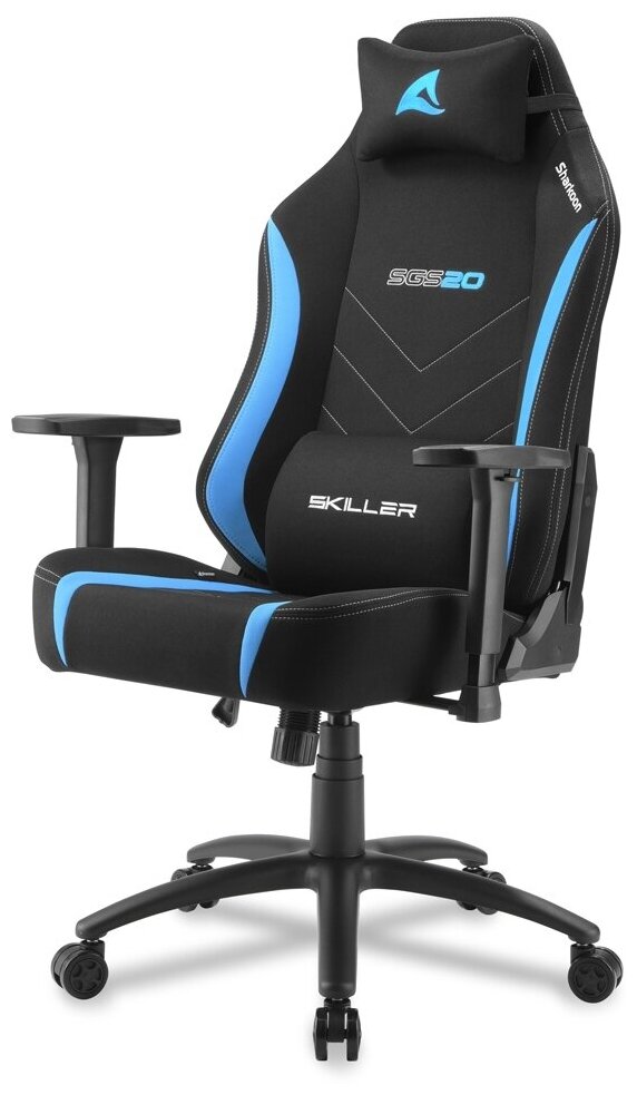 фото Игровое кресло sharkoon skiller sgs20 fabric (black/blue)