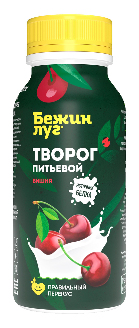 

Творог питьевой Бежин луг вишня 3,5% 200 г