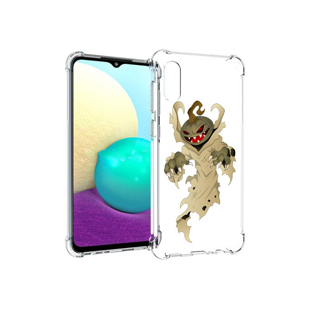 

Чехол MyPads Tocco для Samsung Galaxy M02 призрак хэллоуина (PT157689.478.555), Прозрачный, Tocco