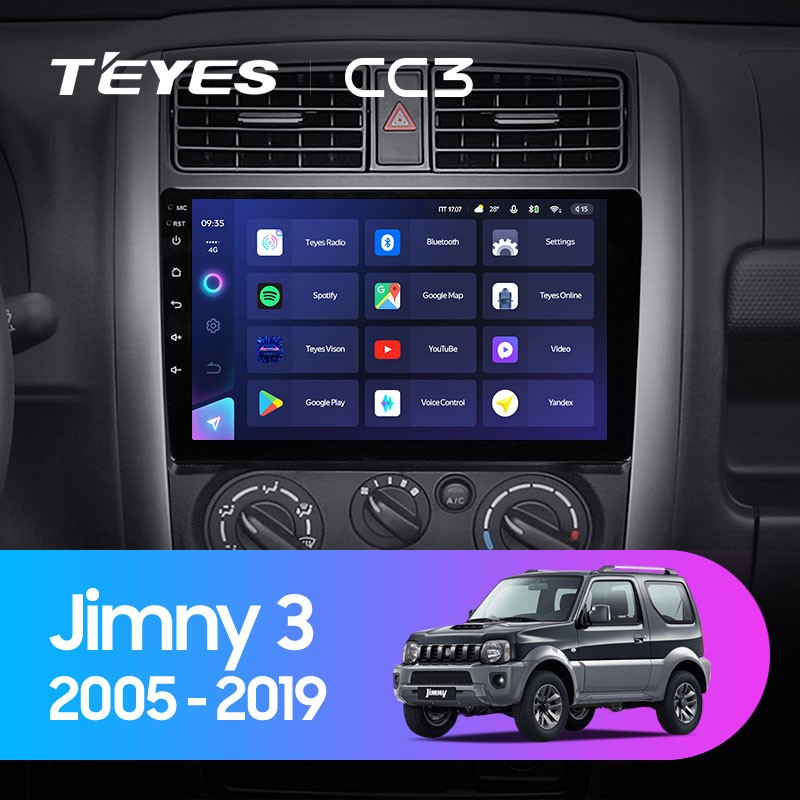 Штатная магнитола Teyes CC3 432 Suzuki Jimny 3 2005-2019 3913100₽
