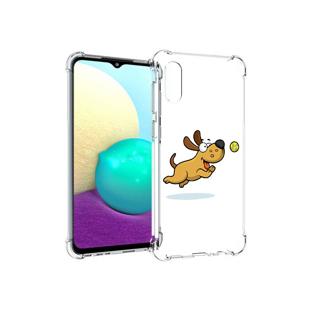 

Чехол MyPads Tocco для Samsung Galaxy M02 пёсик (PT157689.478.563), Прозрачный, Tocco