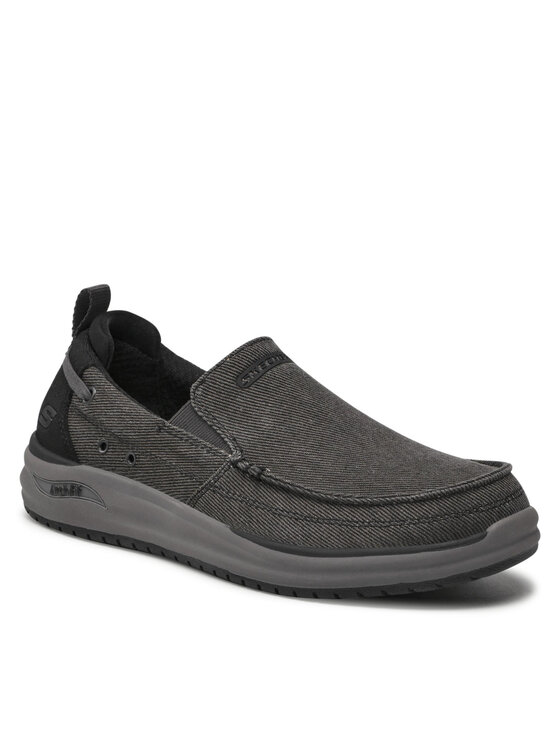 

Полуботинки Port Bow 204605/BLK Skechers Черный 40 EU, Port Bow 204605/BLK