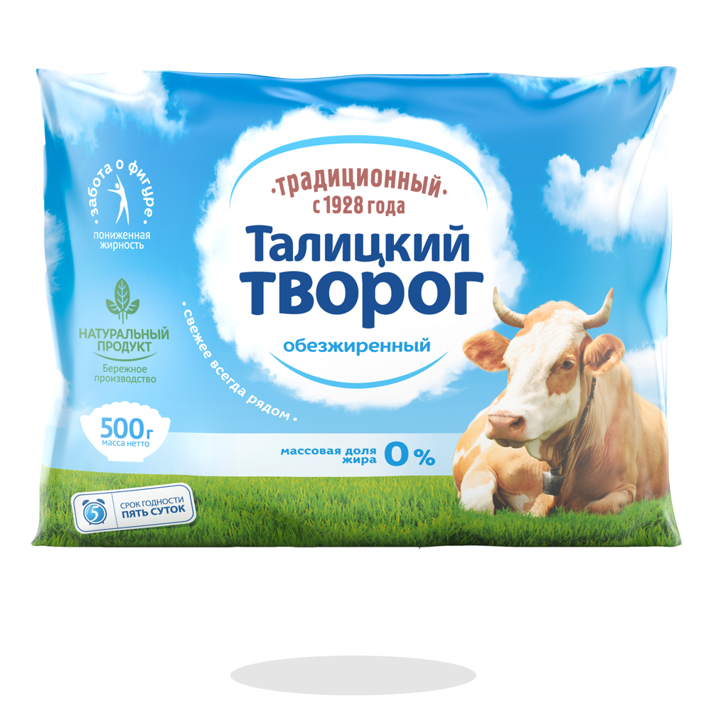 

Творог Талицкое Традиционный 0% 500 г