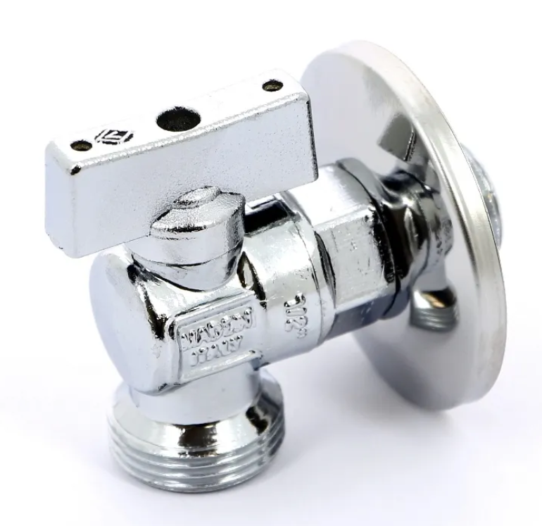 

Кран шаровой угловой с сеткой Bugatti UDI-RUS 884, 1/2" - 3/4", 8 шт., Серебристый