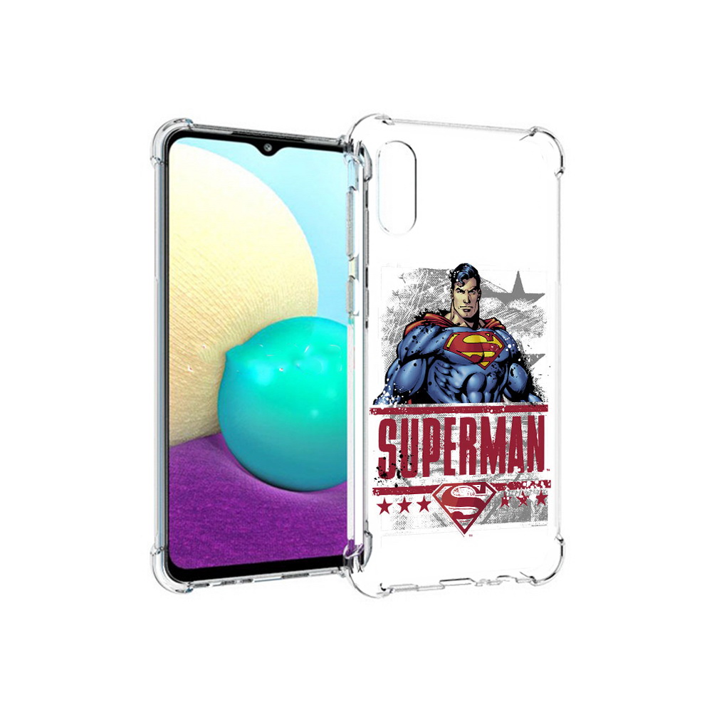 

Чехол MyPads Tocco для Samsung Galaxy M02 рисунок супермен (PT157689.478.583), Прозрачный, Tocco