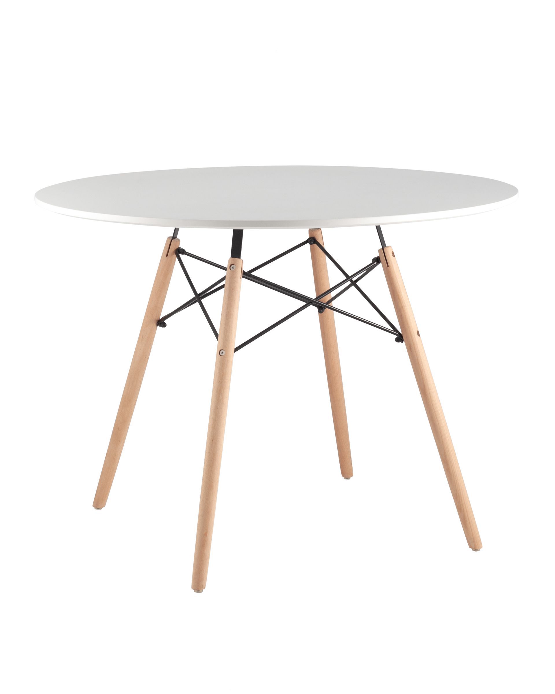 Стол круглый обеденный Stool Group EAMES DSW NEW D=100, белый