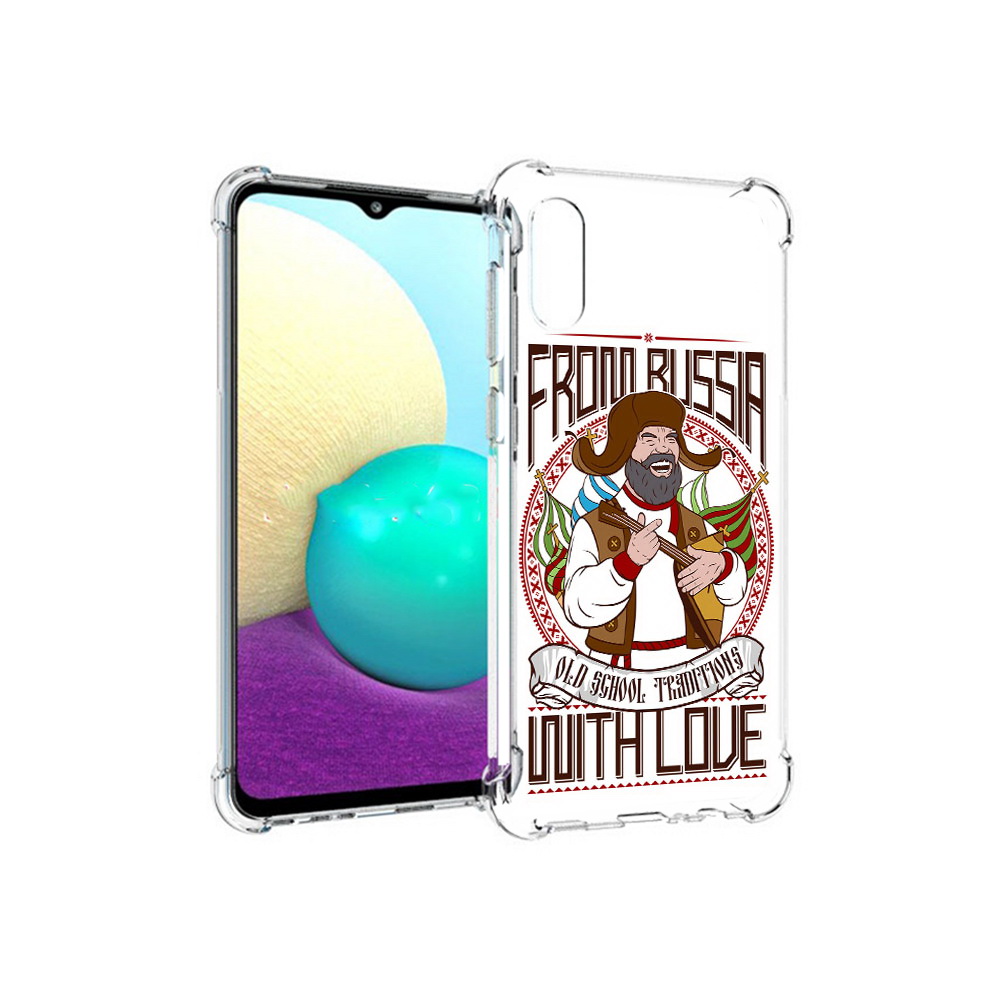 

Чехол MyPads Tocco для Samsung Galaxy M02 русский мужчина (PT157689.478.590), Прозрачный, Tocco