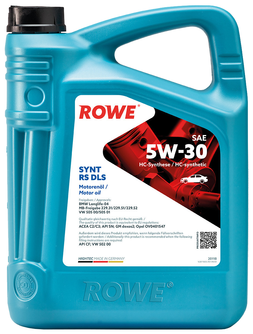 Моторное масло RoWe Hightec Synt RS DLS 5W30 5л