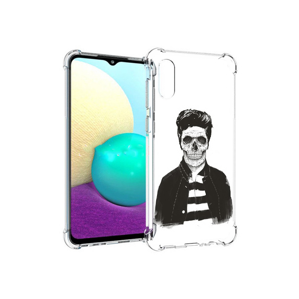 

Чехол MyPads Tocco для Samsung Galaxy M02 скелет (PT157689.478.604), Прозрачный, Tocco