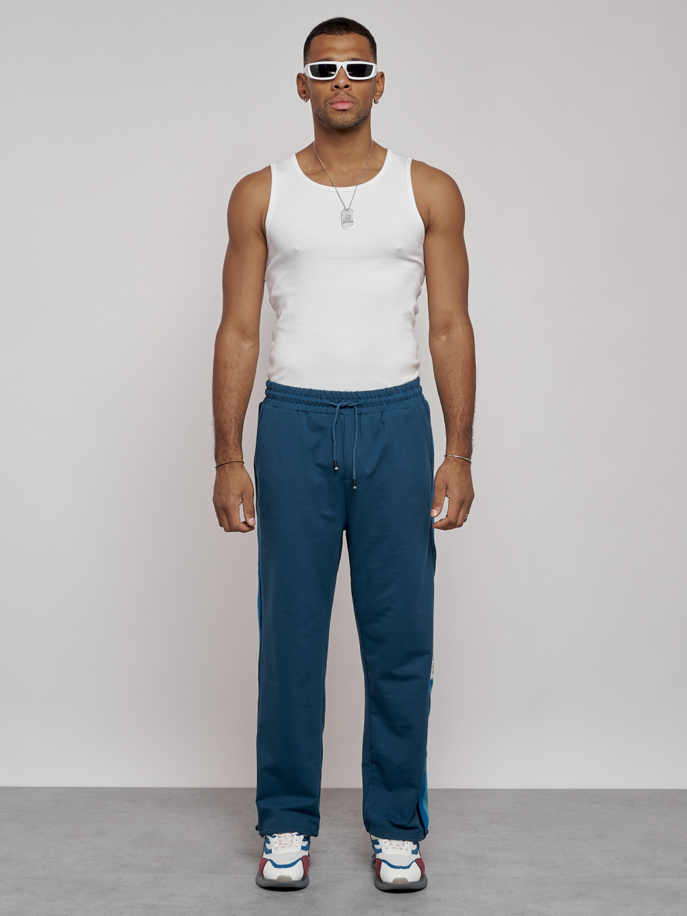 Спортивные брюки мужские MTFORCE 12903 синие XL