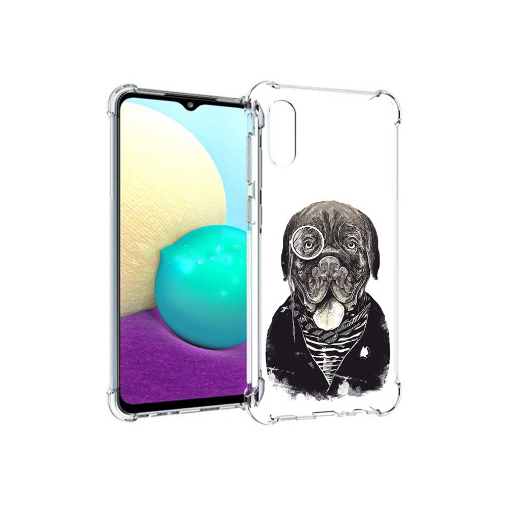 

Чехол MyPads Tocco для Samsung Galaxy M02 солидный песик (PT157689.478.615), Прозрачный, Tocco