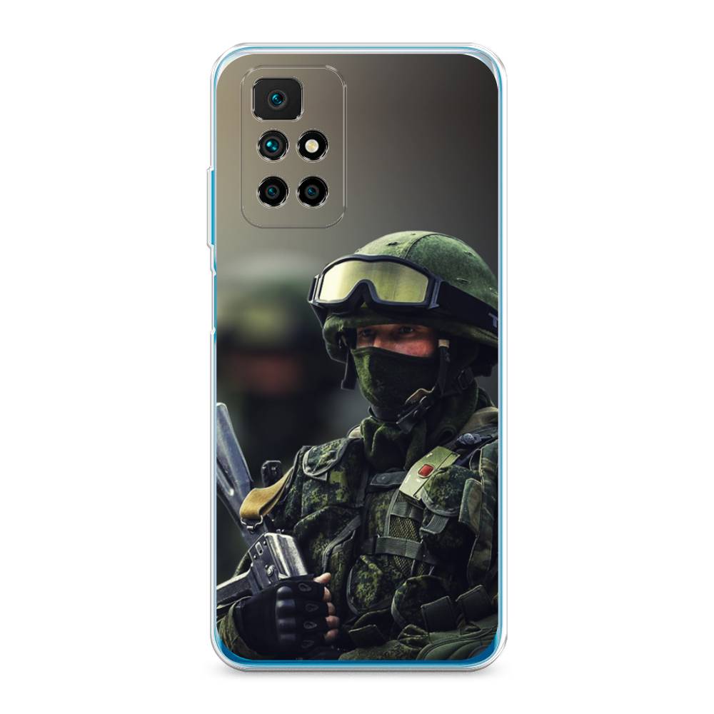 фото Силиконовый чехол "солдат" на xiaomi redmi note 11 4g china awog